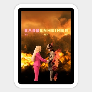 Barbenheimer Sticker